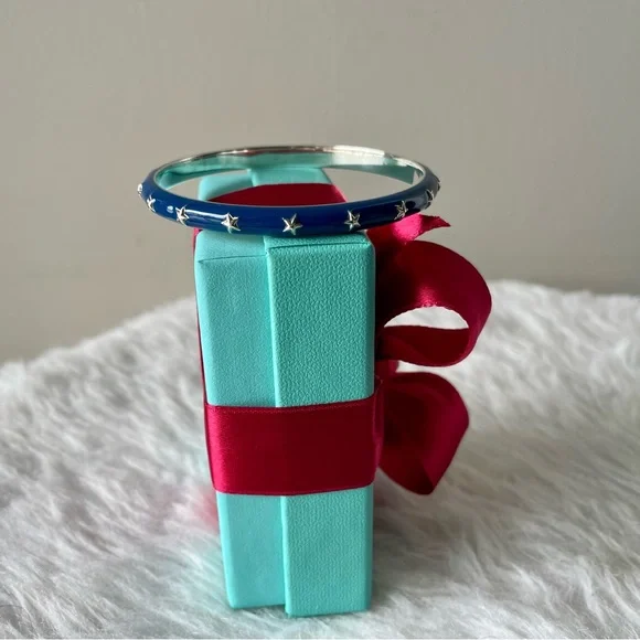 Tiffany and Co. Navy Stars Bangle - Picture 7 of 7